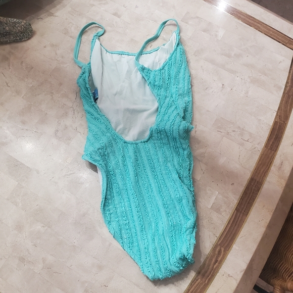 Teal One piece swimsuit - Picture 2 of 4